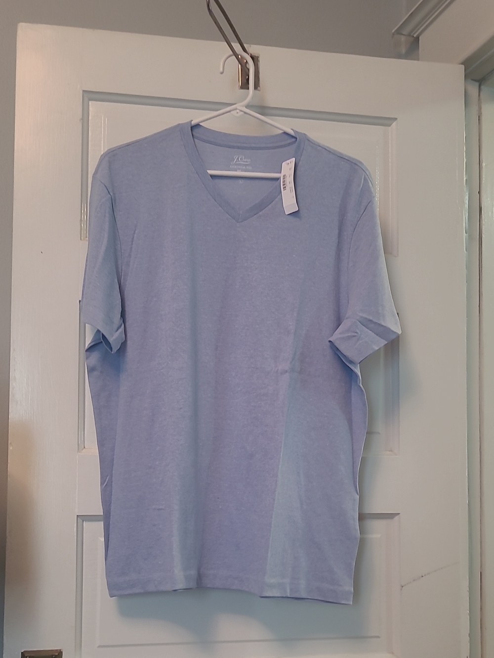 J. Crew Sky Blue V-Neck Essential Tee